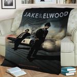 83439 the blues brothers fleece throw blanket 0