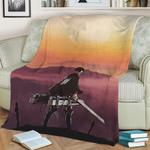 86018 attack on titan fleece throw blanket 0