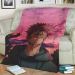 86302 jujutsu kaisen fleece throw blanket 0