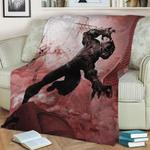 89246 black panther fleece throw blanket 0
