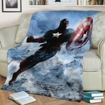 89268 captain america fleece throw blanket 0