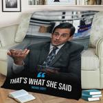 93506 the office michael scott fleece throw blanket 0