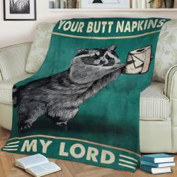 Your Butt Napkins My Lord Fleece Throw Blanket Meaningful Gift For Halloween Christmas