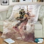 99300 boba fett fleece throw blanket 0