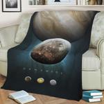 a portrait of the solar system ganymede fleece throw blanket 0