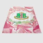 aka pink and green diamond logo soft fleece blanket 0