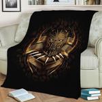 all hail king killmonger fleece throw blanket 0