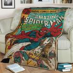 amazing spider man fleece throw blanket 0