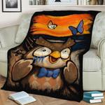 animal crossing scream fleece throw blanket 0
