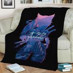 anime cosplay vaporwave re fleece throw blanket 0