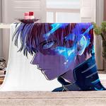 anime my hero academia blanket flannel throw room decoration 0