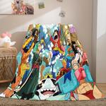 anime one piece cosplay soft flannel fleece throw blanket bedding sets 0