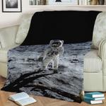 apollo 11 moon landing fleece throw blanket 0