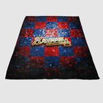 atlanta braves glitter logo soft fleece blanket 0