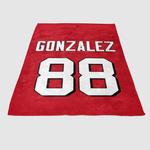 atlanta falcons gonzalez soft fleece blanket 0
