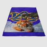 auburn tigers and eagle soft fleece blanket 0