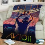 avicii music album poster fleece throw blanket 0