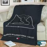 bahrain circuit fleece throw blanket 0