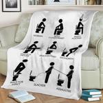 bathroom personalities fleece throw blanket 0