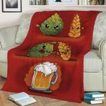 beer fusion fleece throw blanket 0