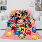 betty boop flannel fleece blanket 0