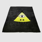 bill cipher 360 soft fleece blanket 0