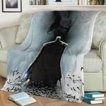 black mirror fleece throw blanket 0