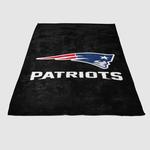 black new england patriots soft fleece blanket 0