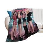 blackpink blanket pattern flannel throw room decoration 0