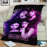 blackpink fleece throw blanket 0