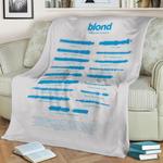 blond by frank ocean fleece throw blanket 0