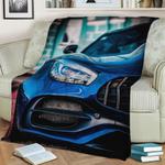blue beast fleece throw blanket 0
