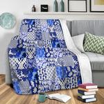 blue is just a mood fleece throw blanket 0