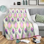 bohemian purple ikat 2 fleece throw blanket 0