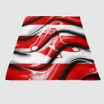 boston red sox flag waves soft fleece blanket 0
