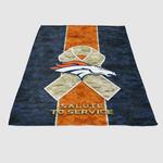 broncos army soft fleece blanket 0