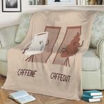 caffeine fleece throw blanket 0