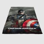 captain america superhero soft fleece blanket 0