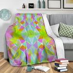 chroma lime fleece throw blanket 0