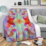 chroma orange fleece throw blanket 0