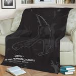 circuit de spa fleece throw blanket 0