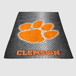 clemson tigers metal soft fleece blanket 0