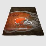 cleveland browns nfl logo 2 soft fleece blanket 0
