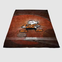 Cleveland Browns Retro Soft Fleece Blanket Meaningful Gift For Halloween Christmas