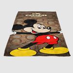 coach brown mickey mouse 2 soft fleece blanket 0