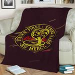 cobra kai logo fleece throw blanket 0