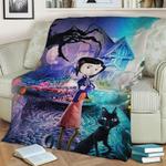 coraline fleece throw blanket 0