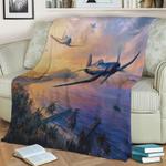 corsair airraid fleece throw blanket 0
