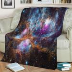 cosmic winter wonderland fleece throw blanket 0