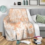 crackle batik peach fleece throw blanket 0